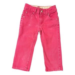 Toddler Girls Pink Jeans Size 7 Girls Pants by YES - Size 7 - Vintage 90s